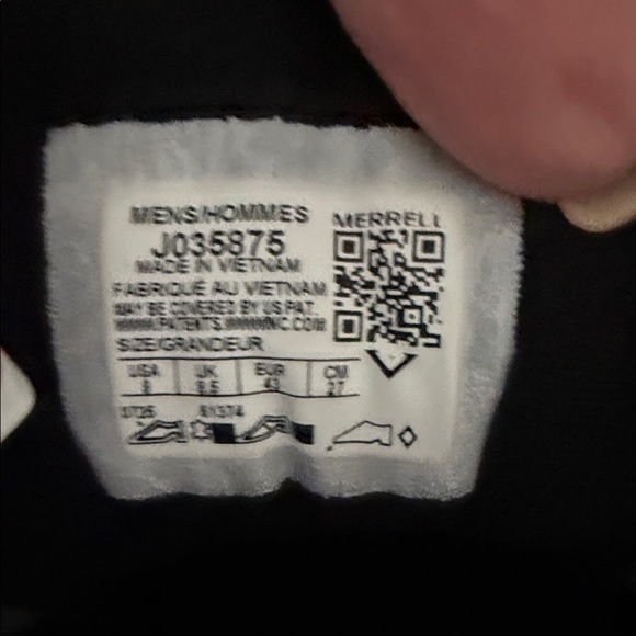 Merrell Men’s Black Athletic Trail Shoes Moab 3 size 9 NEW - Picture 5 of 8